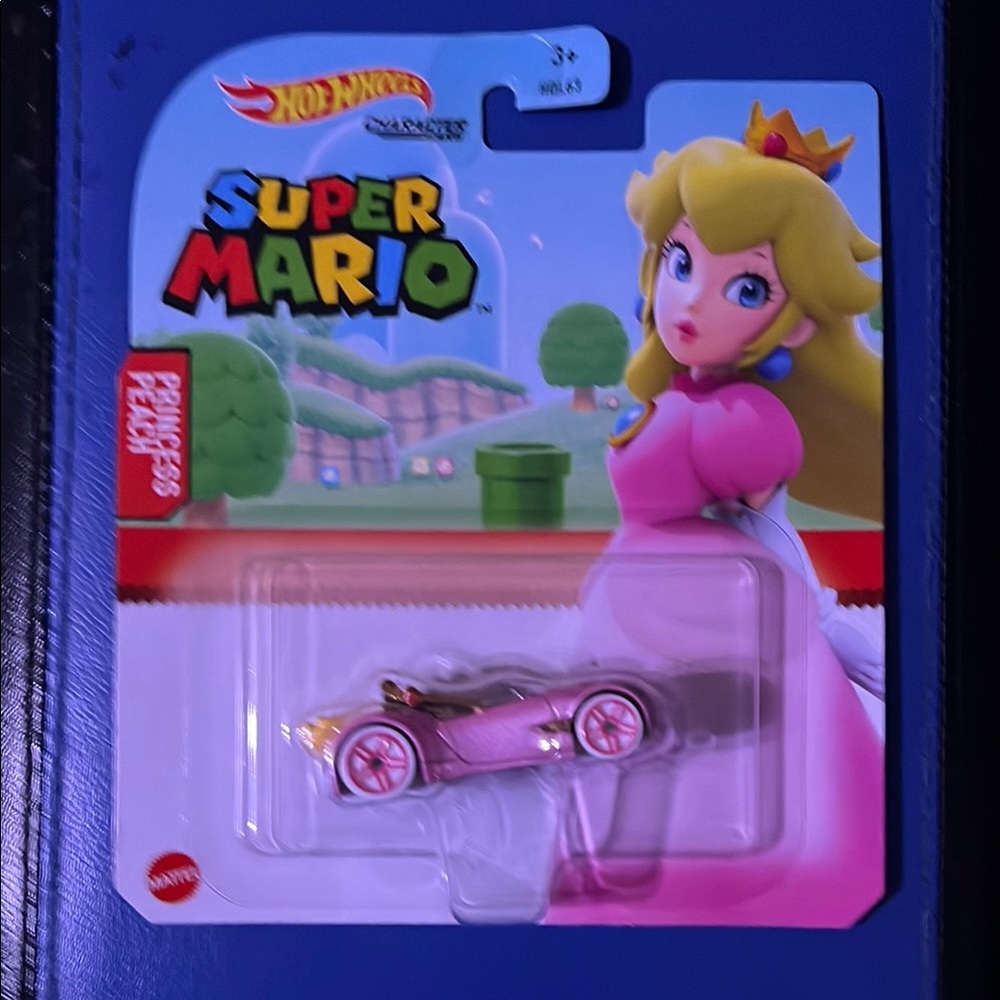 Pink Princess Peach Toy Car Hot Wheels